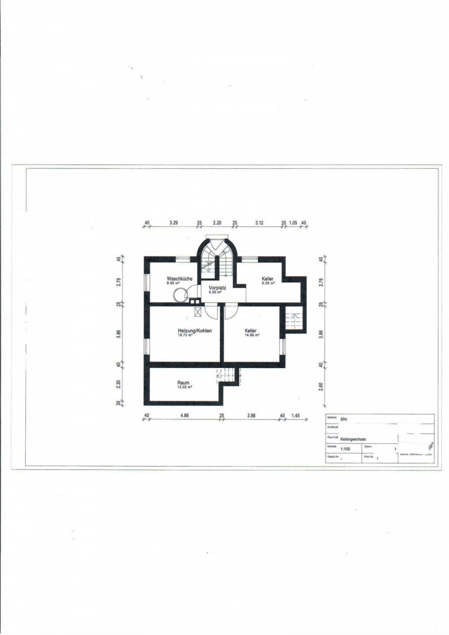 Kellergeschoss Einfamilienhaus M�nchen