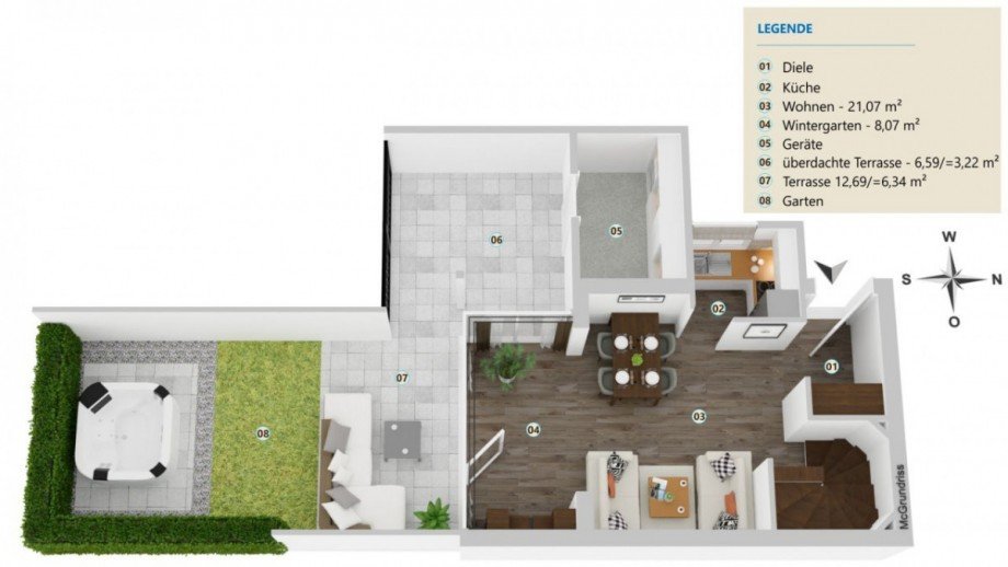 Erdgeschoss Haus M�nchen