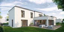 Villa Neubau- Vorank�ndigung: Exklusive Bauhaus- Villa in Gr�felfing