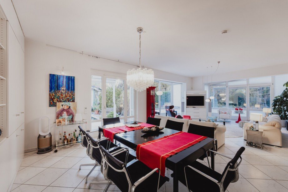 Wohnzimmer Erdgeschosswohnung Gr�felfing