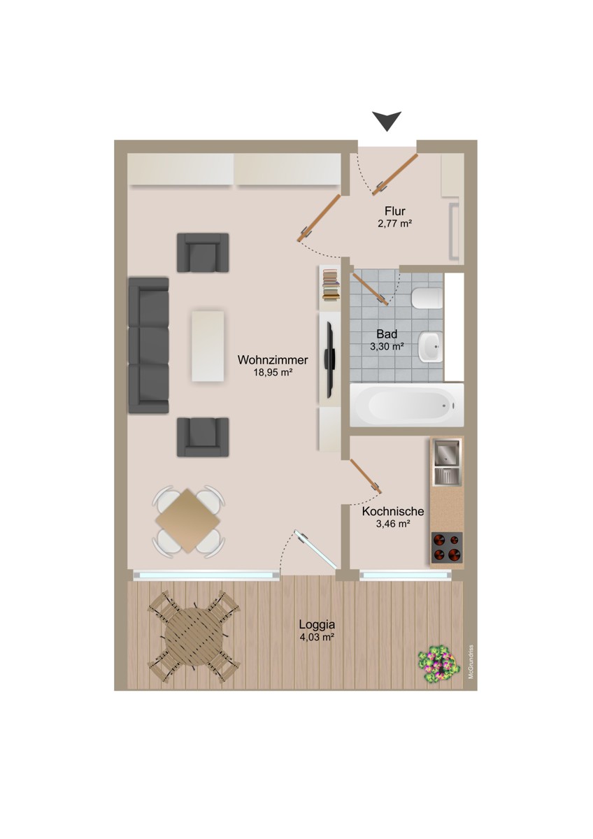  Etagenwohnung M�nchen