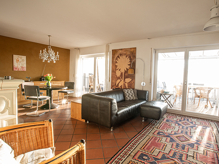 Wohnzimmer Doppelhaush�lfte T�rkenfeld