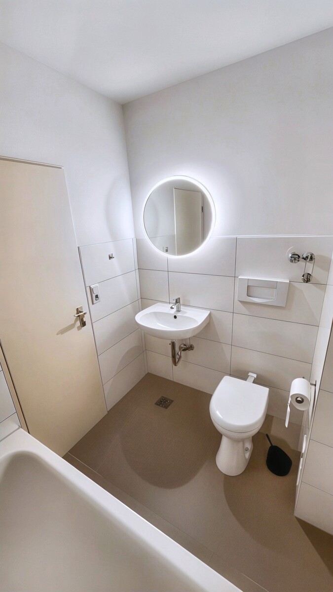 Badezimmer KI Bild Mehrfamilienhaus Planegg