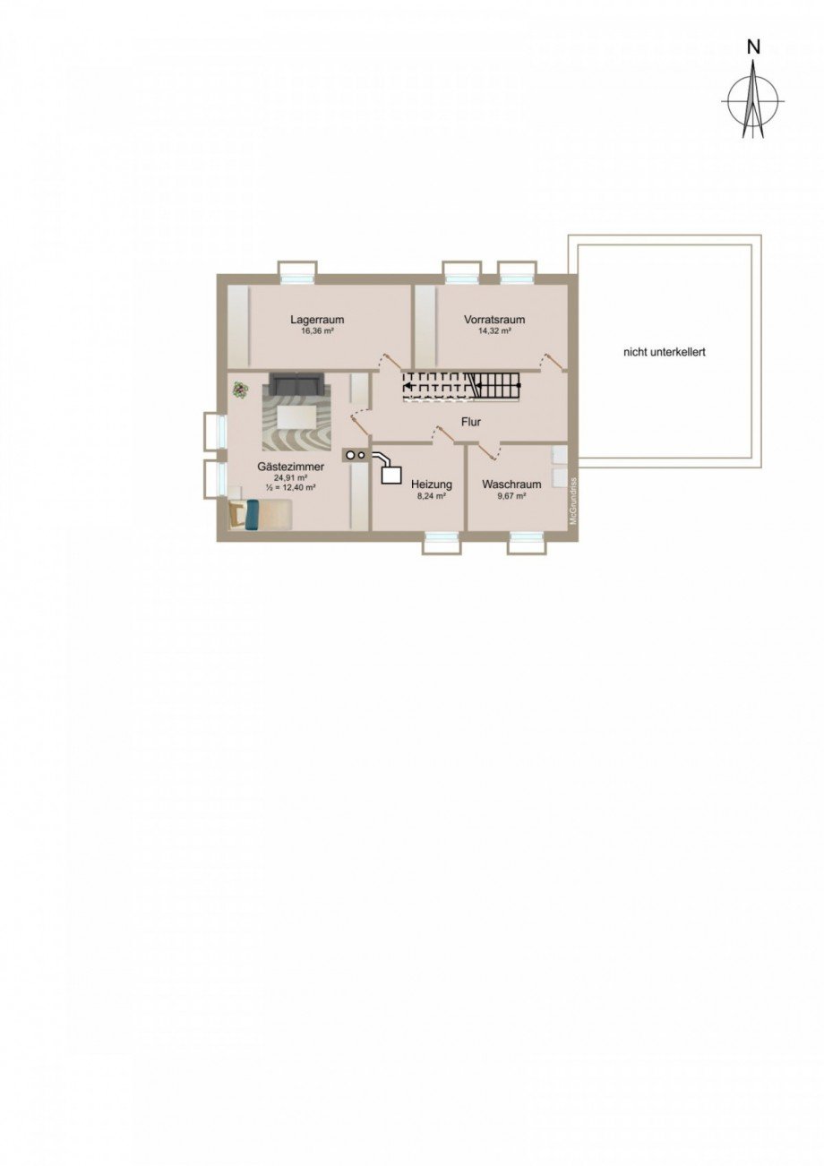 Grundriss Kellergeschoss Einfamilienhaus Olching