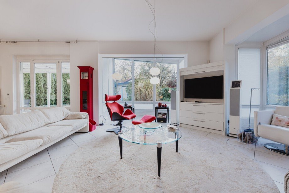Wohnzimmer Erdgeschosswohnung Gr�felfing