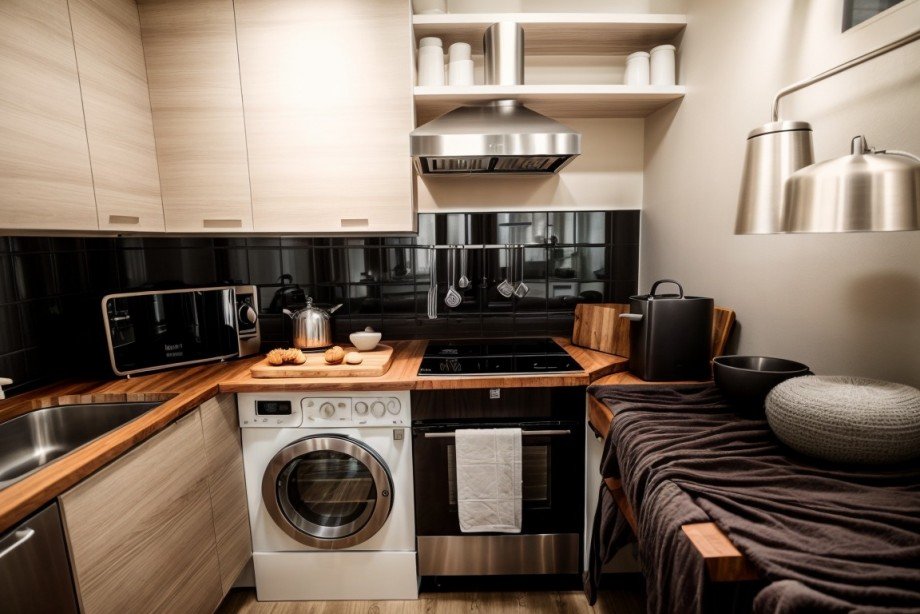 K�che KI generiert Etagenwohnung M�nchen