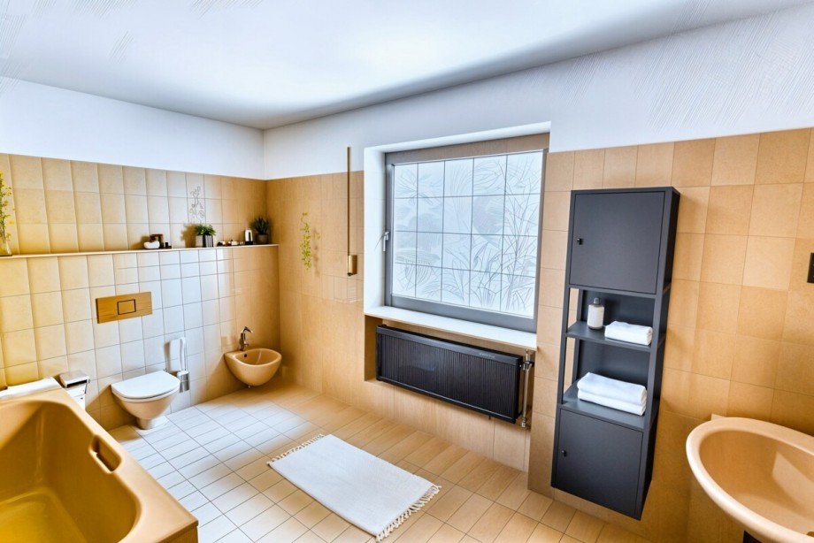 Badezimmer KI generiert Einfamilienhaus Planegg / Martinsried