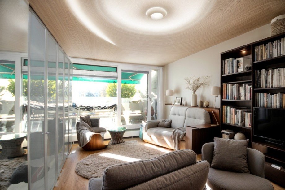 Schlafzimmer KI generiert Etagenwohnung M�nchen