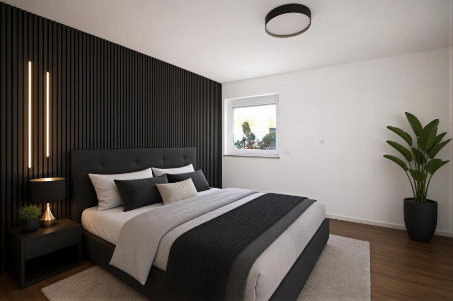 Schlafzimmer KI/ generiert Erdgeschosswohnung Grafrath